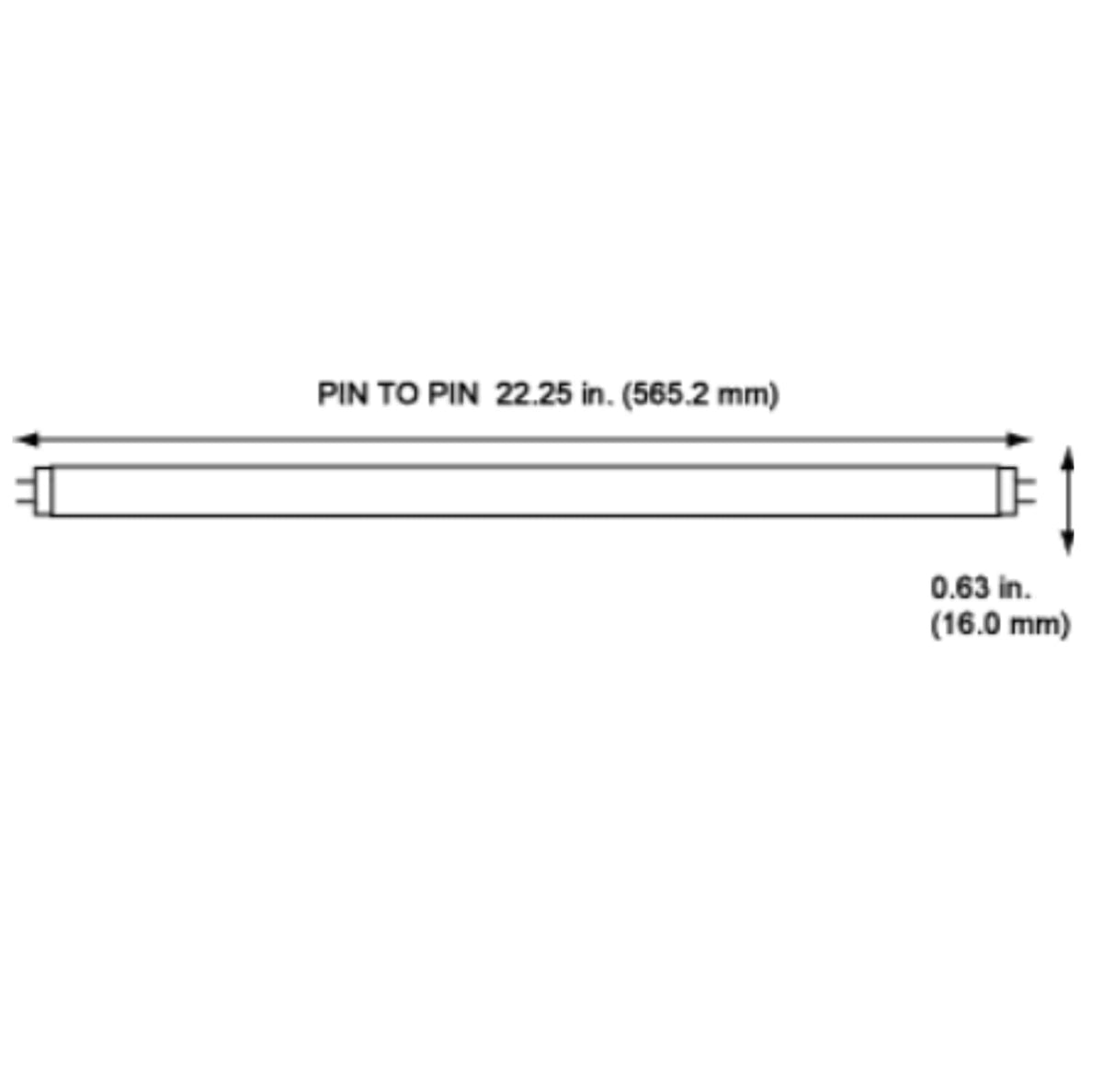 24 Inch 24W 3500K T5 Fluorescent Bulb Pack of 10 C2874