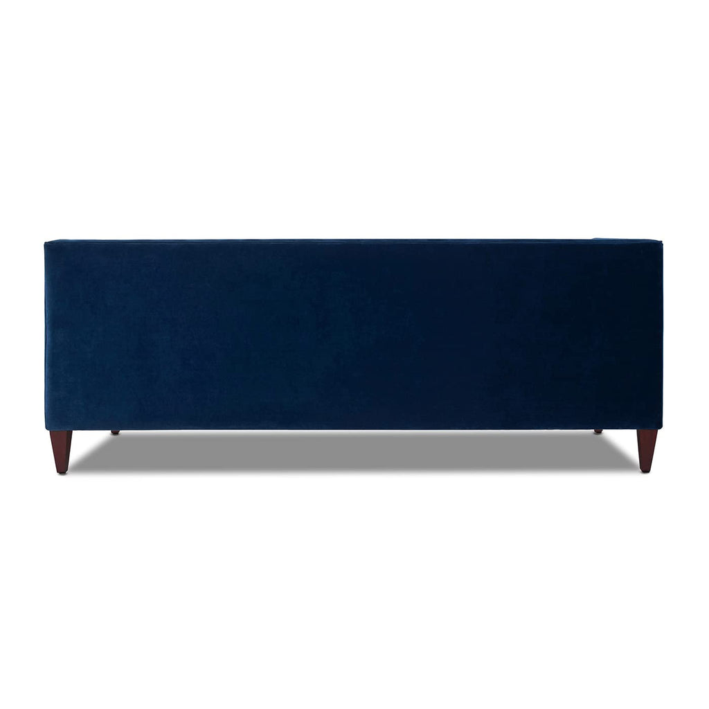 84" Navy Blue Velvet Tufted Sofa K720086