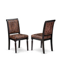 Black Acacia Wood Dining Chairs Set of 2 T288222