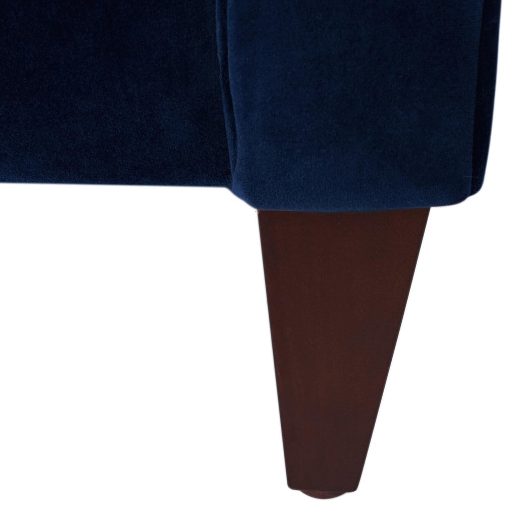84" Navy Blue Velvet Tufted Sofa K720086