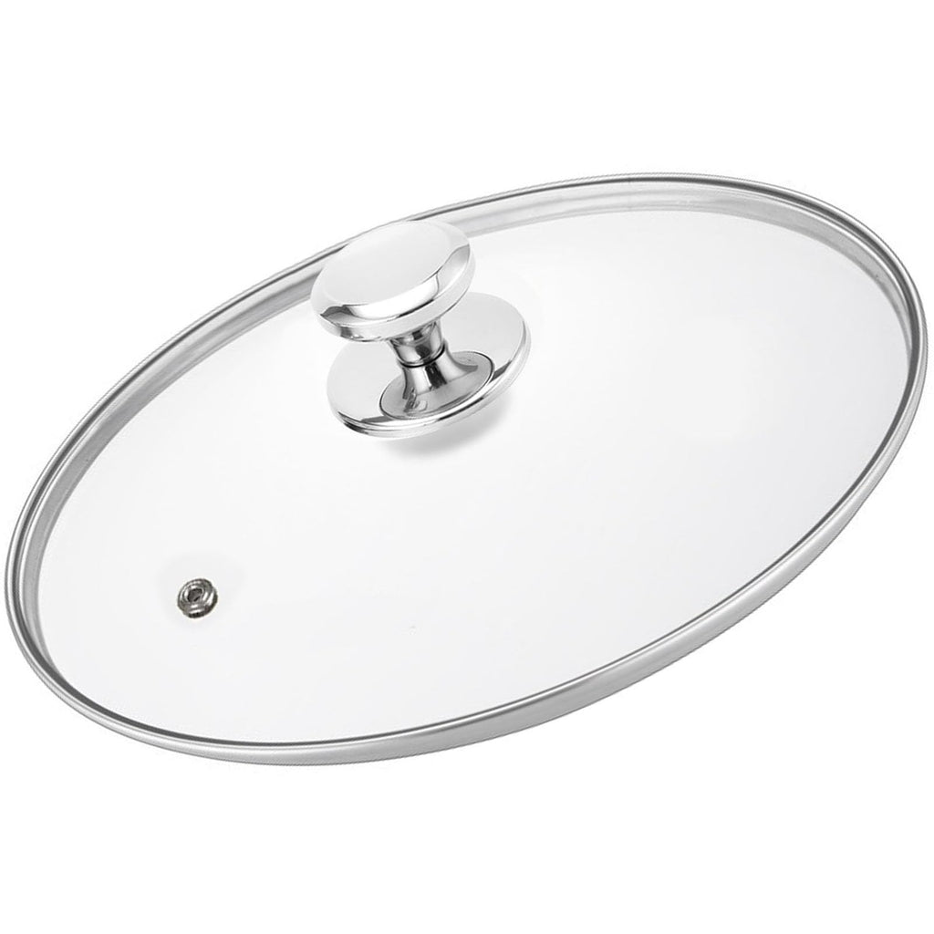 Clear Tempered Glass Lids with Steam Vent Y89159