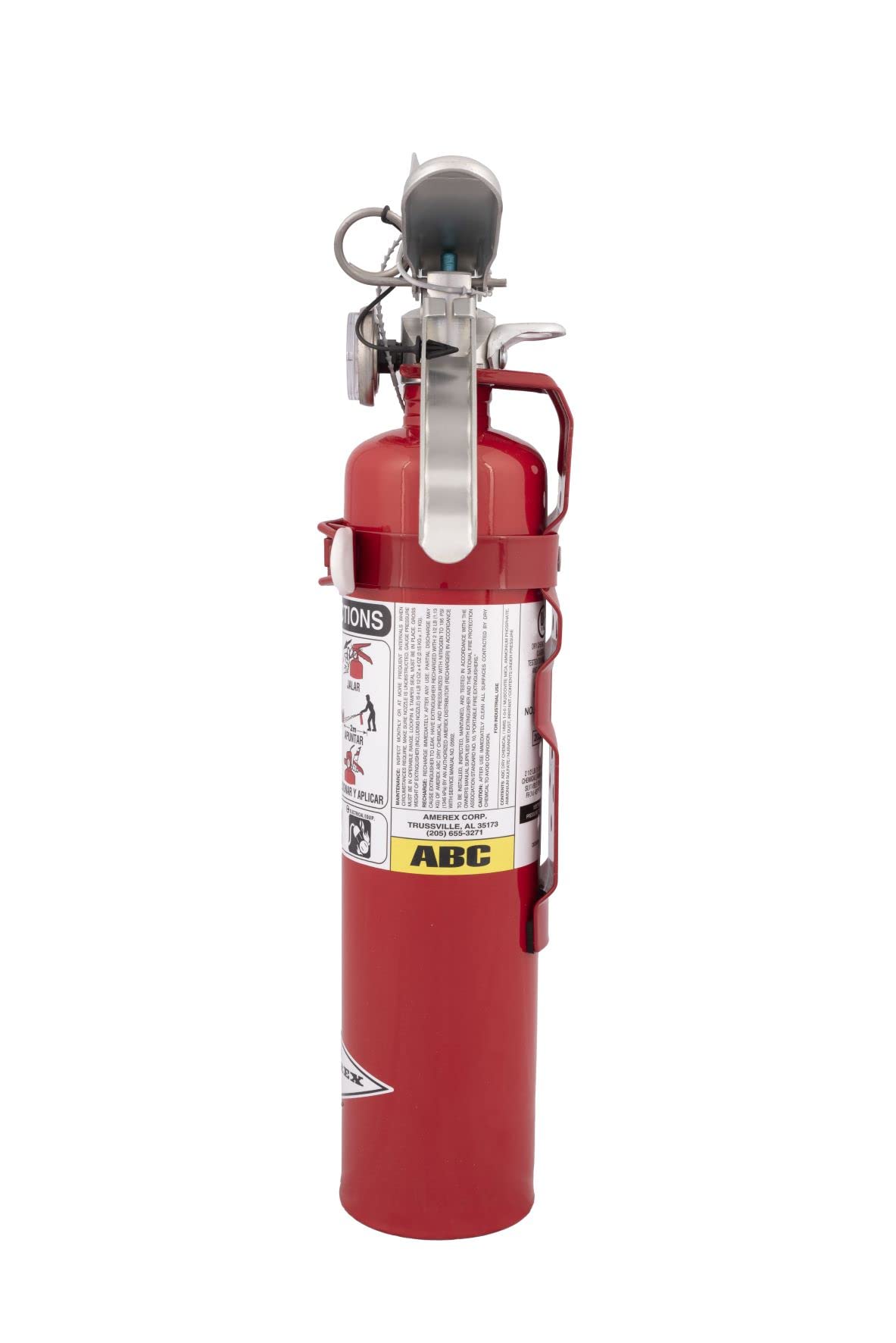 2.5 Pound ABC Dry Chemical Fire Extinguisher with Wall Bracket Q937831
