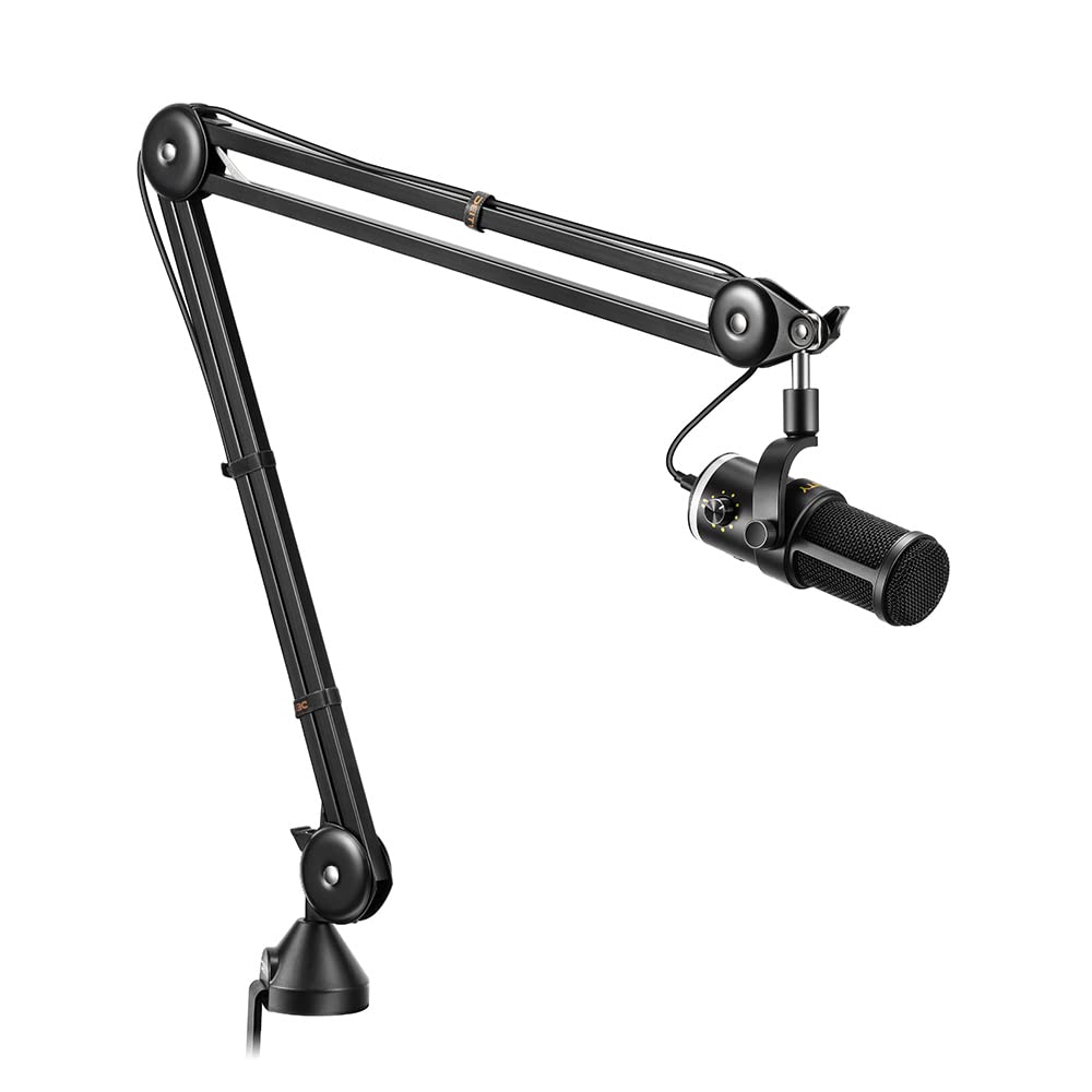 USB Dynamic Podcast Microphone with RGB Lights Boom Arm Kit O768