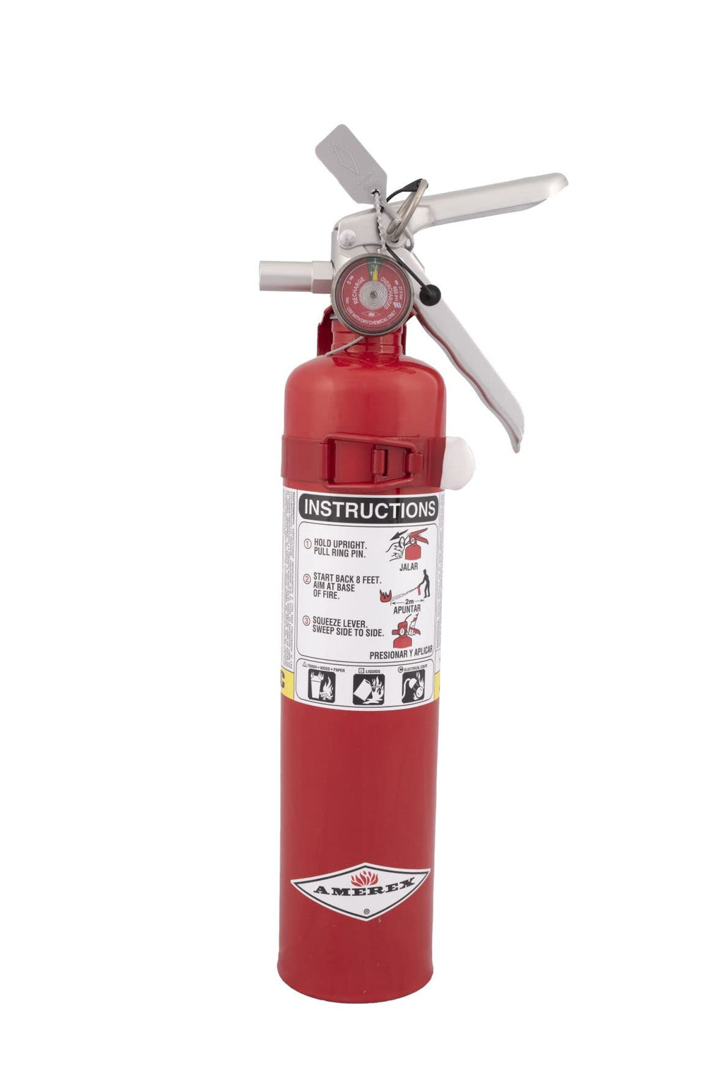 2.5 Pound ABC Dry Chemical Fire Extinguisher with Wall Bracket Q937831