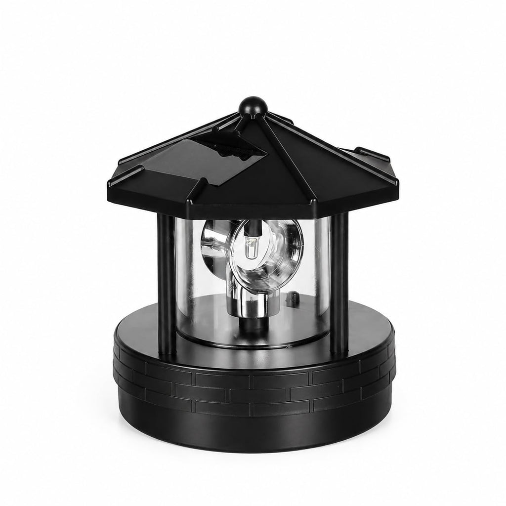 Solar Lighthouse Lamp with Rotating Beacon IP44 Waterproof LED Light Q801