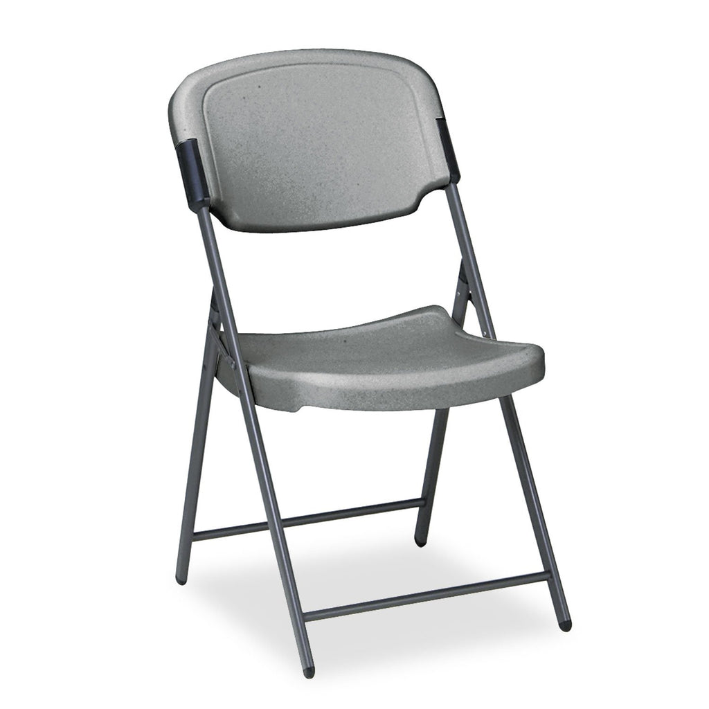 Charcoal Folding Chair with Steel Frame K509723