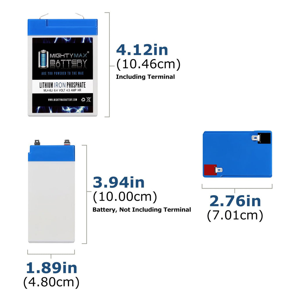 6V 4.5AH Lithium Replacement Battery X4293