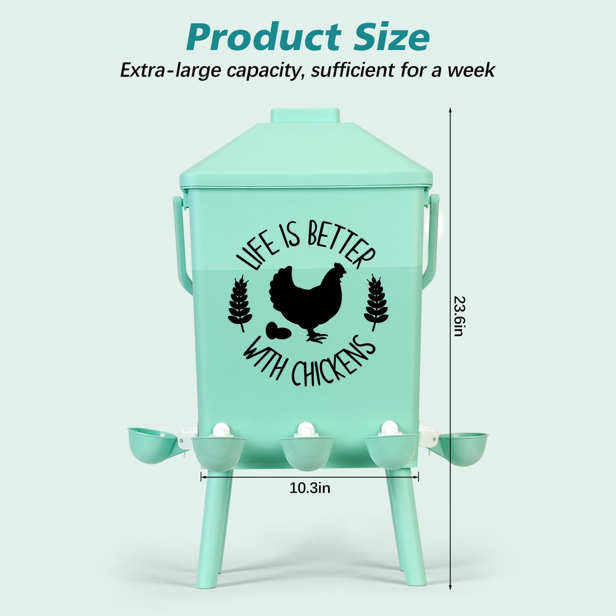 4.2Gal Hanging Chicken Waterer W9009
