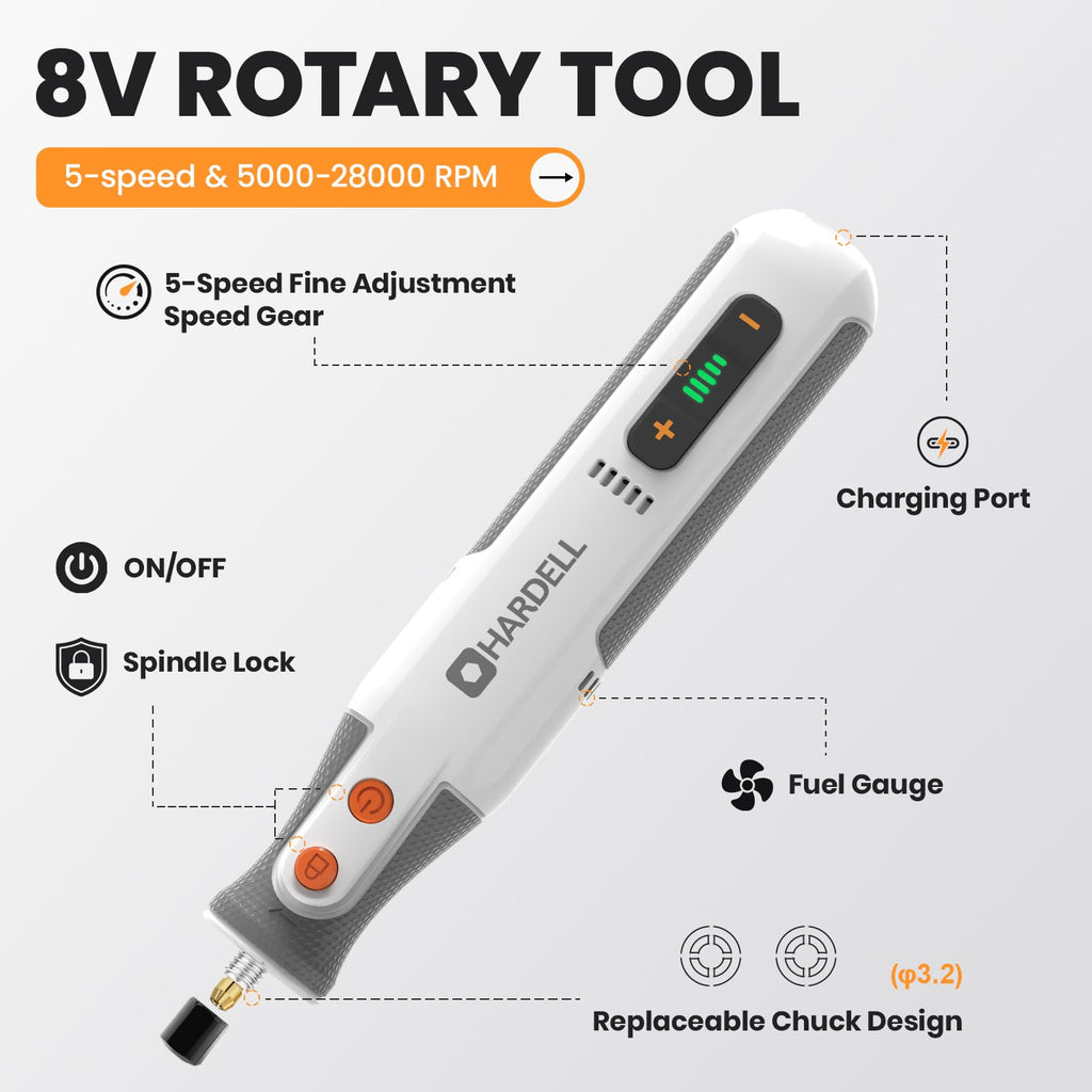 8V Cordless Rotary Tool Kit M649205