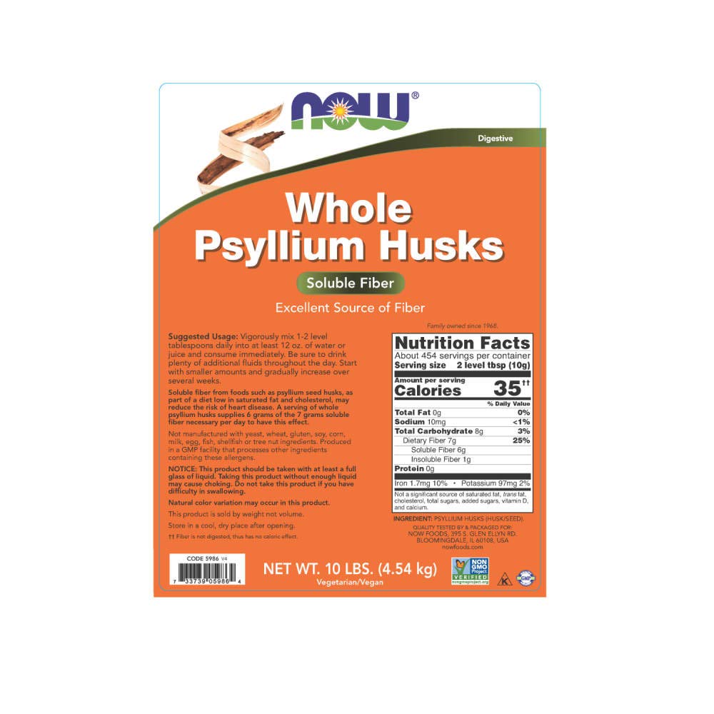 Whole Psyllium Husk 10 lbs E728