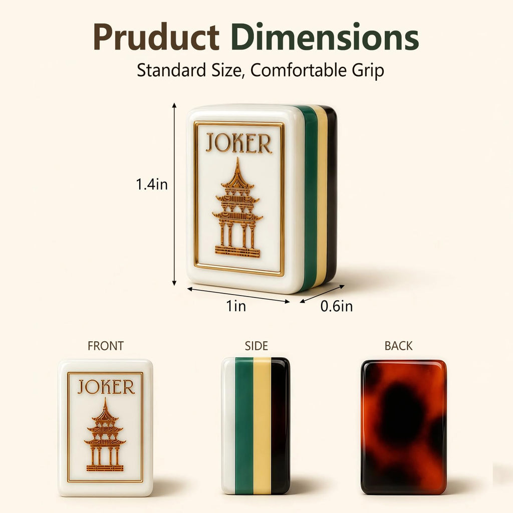 4 Layer Acrylic Mahjong Tile Set I3916