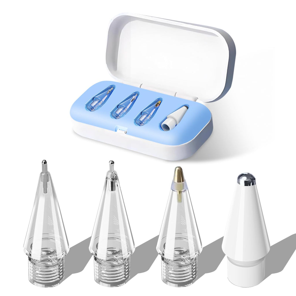 4 Pack Blue Replacement Pencil Tips with Storage Box B6595