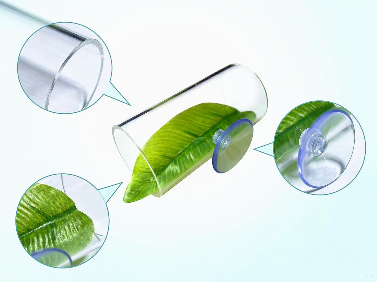 Betta Fish Hammock Tunnel Leaf Pad Resting Bed U820930