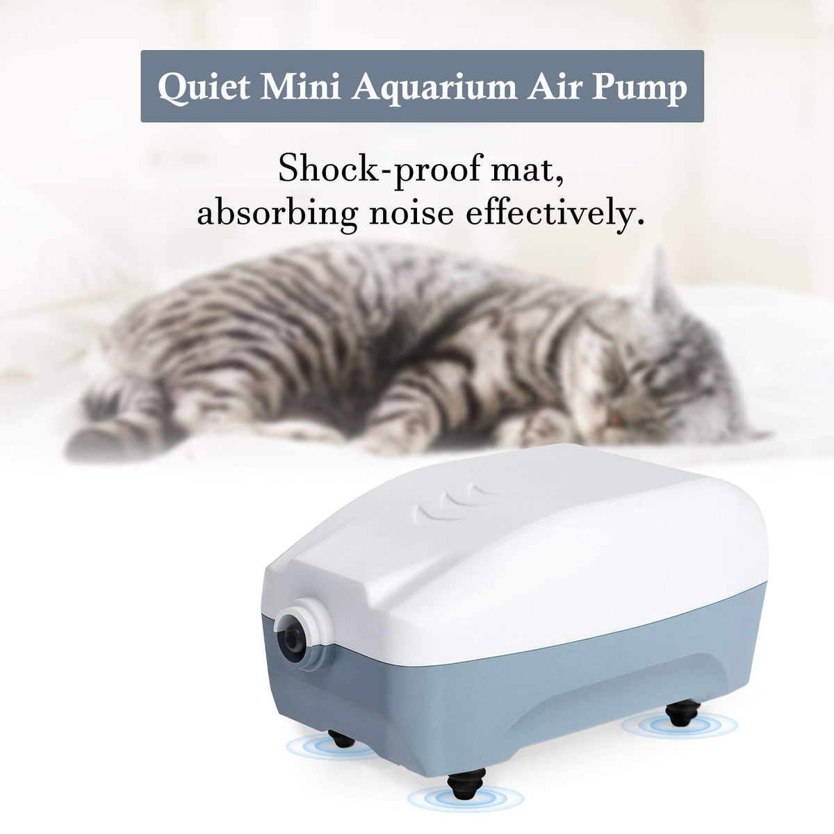 2W Single Outlet Aquarium Air Pump 25GPH H580728