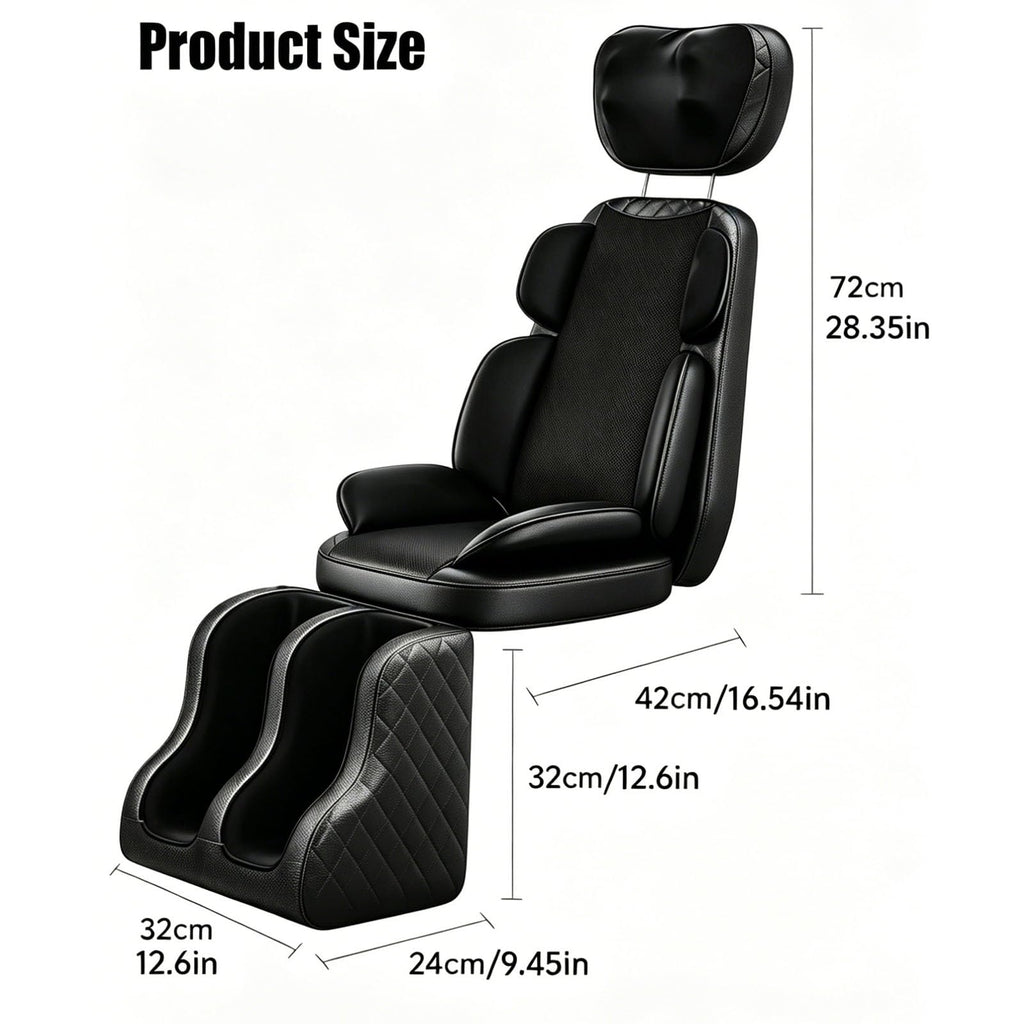 16D Electric Shiatsu Full Body Massage Mat with Foot Massager U779