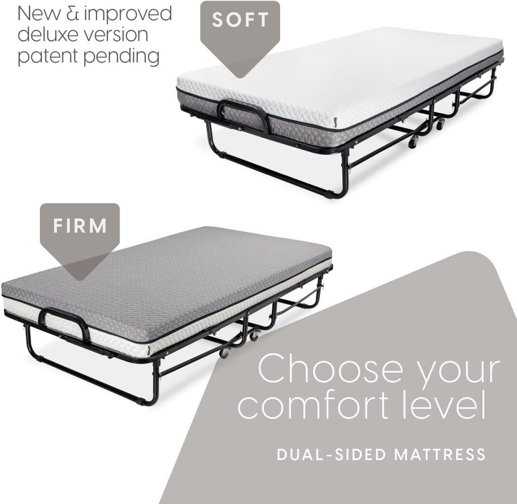 Twin Size Folding Bed with Memory Foam Mattress X913952