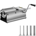 3L Manual Stainless Steel Sausage Stuffer with 5 Filling Nozzles B3295