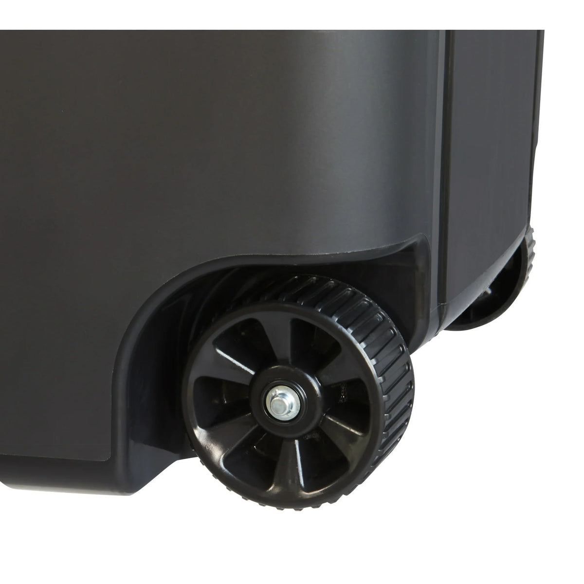 Black 45 Gallon Wheeled Plastic Garbage Can with Lid G94568