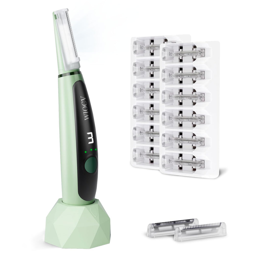 Green Electric Facial Razor G228298