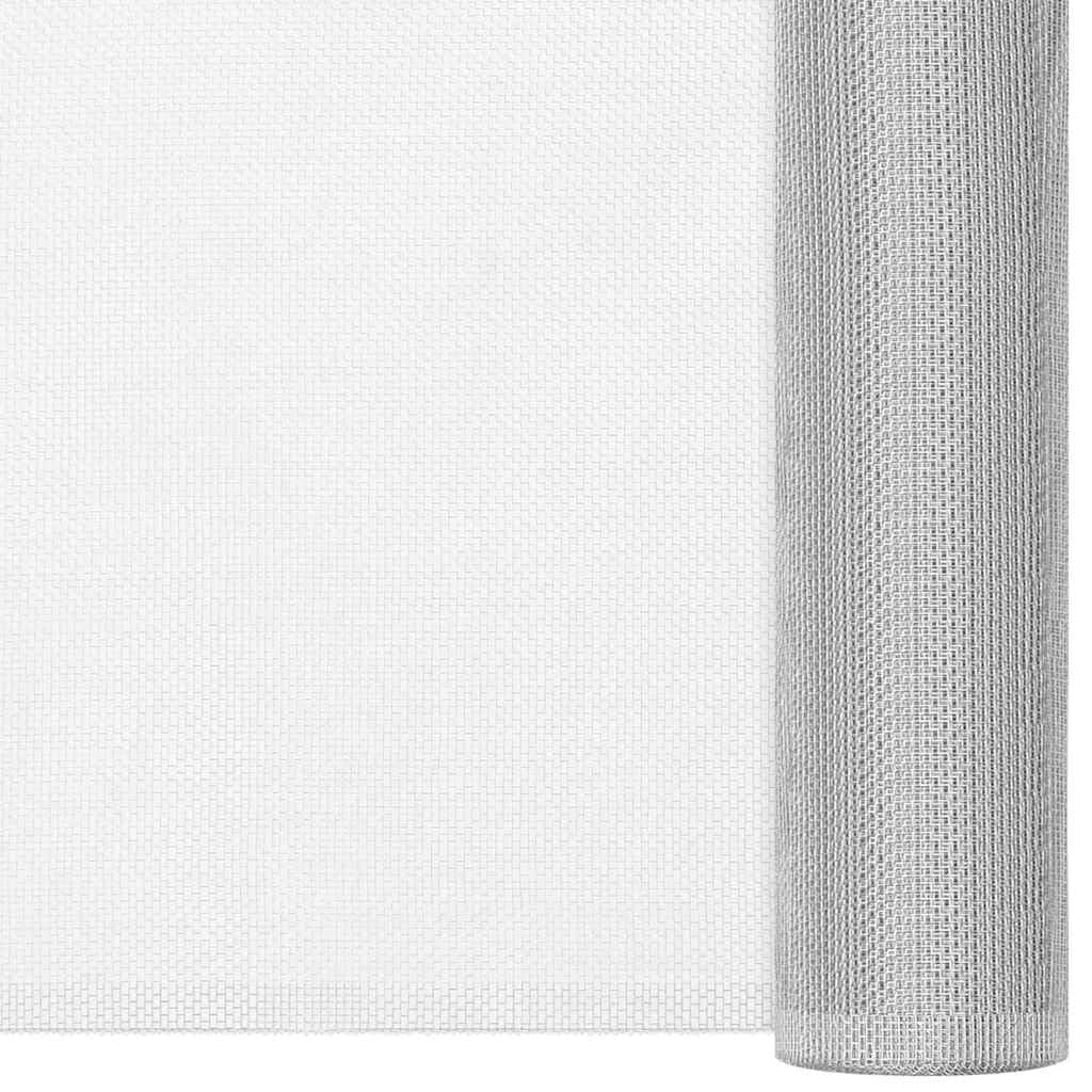 Aluminium Mesh Screen Roll 44.1x196.9 Inch Silver V37871