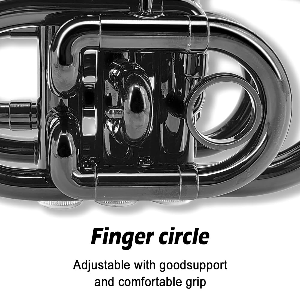 Bb Flat Pocket Trumpet with 7C Mouthpiece and Hard Case Y88817