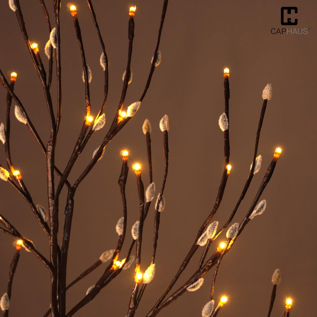 8 Ft Lighted Willow Twig Tree with 240 Warm White LED Lights J482