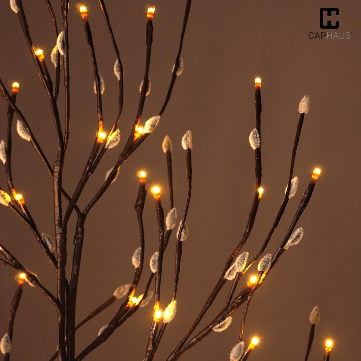 8 Ft Lighted Willow Twig Tree with 240 Warm White LED Lights J482