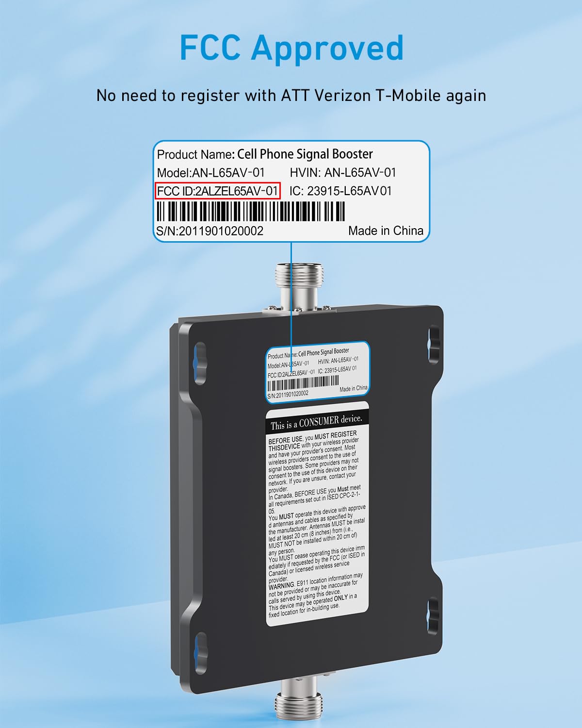 Cell Phone Signal Booster O3519