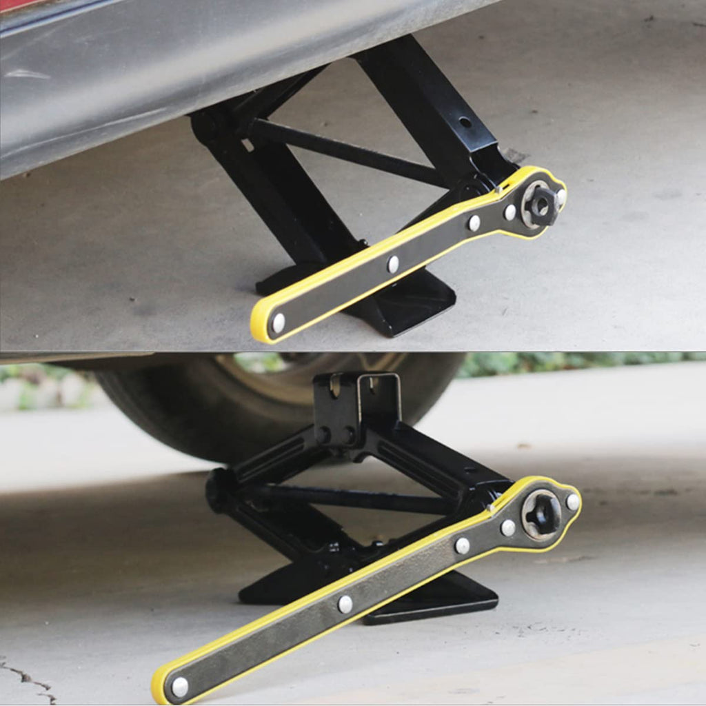 Car Jack Ratchet Wrench Scissor Jack Adapter Tool O136