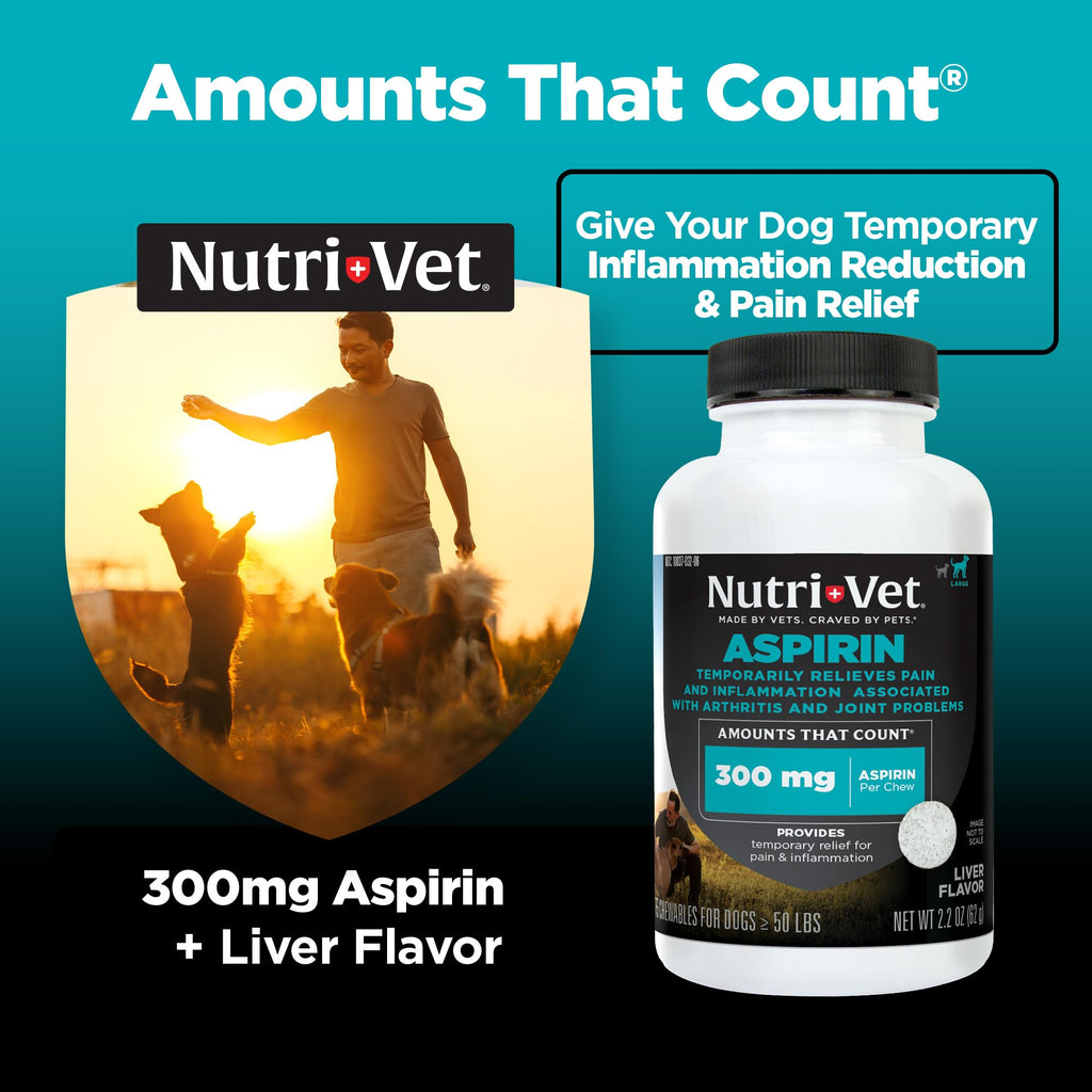 Aspirin Tablets for Large Dogs 300mg 75 Count C9530