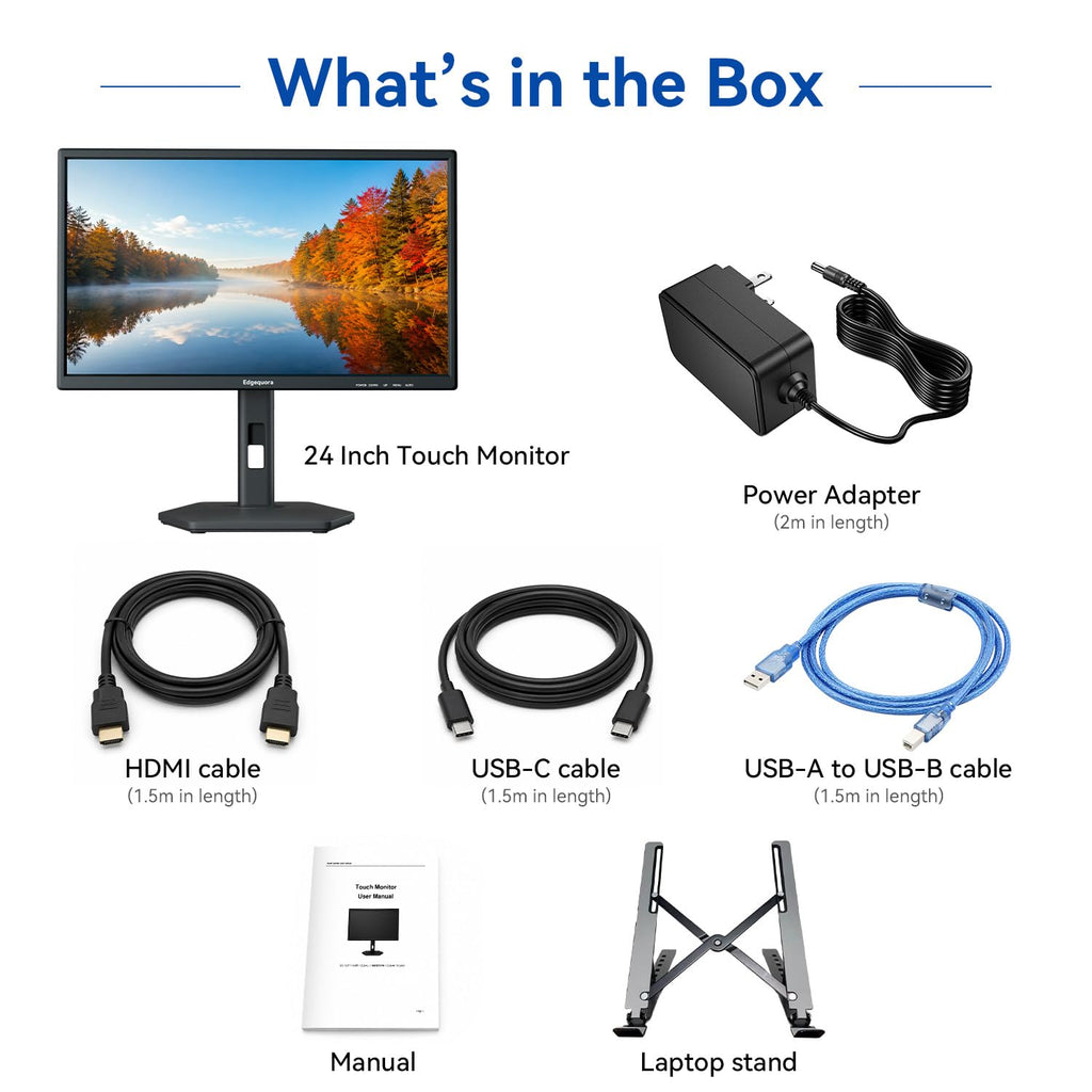 24 Inch USB-C Touchscreen Monitor Adjustable VA M1449