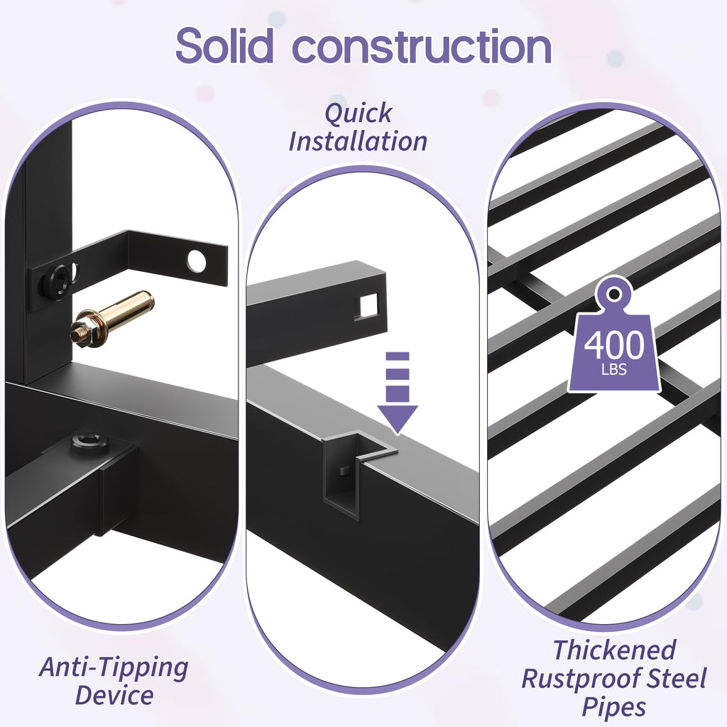 Twin Size Low Loft Bed with Storage V98066