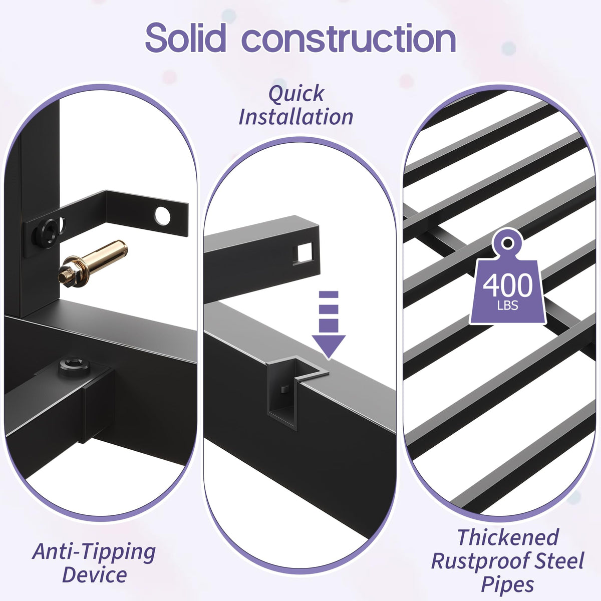 Twin Size Low Loft Bed with Storage V98066