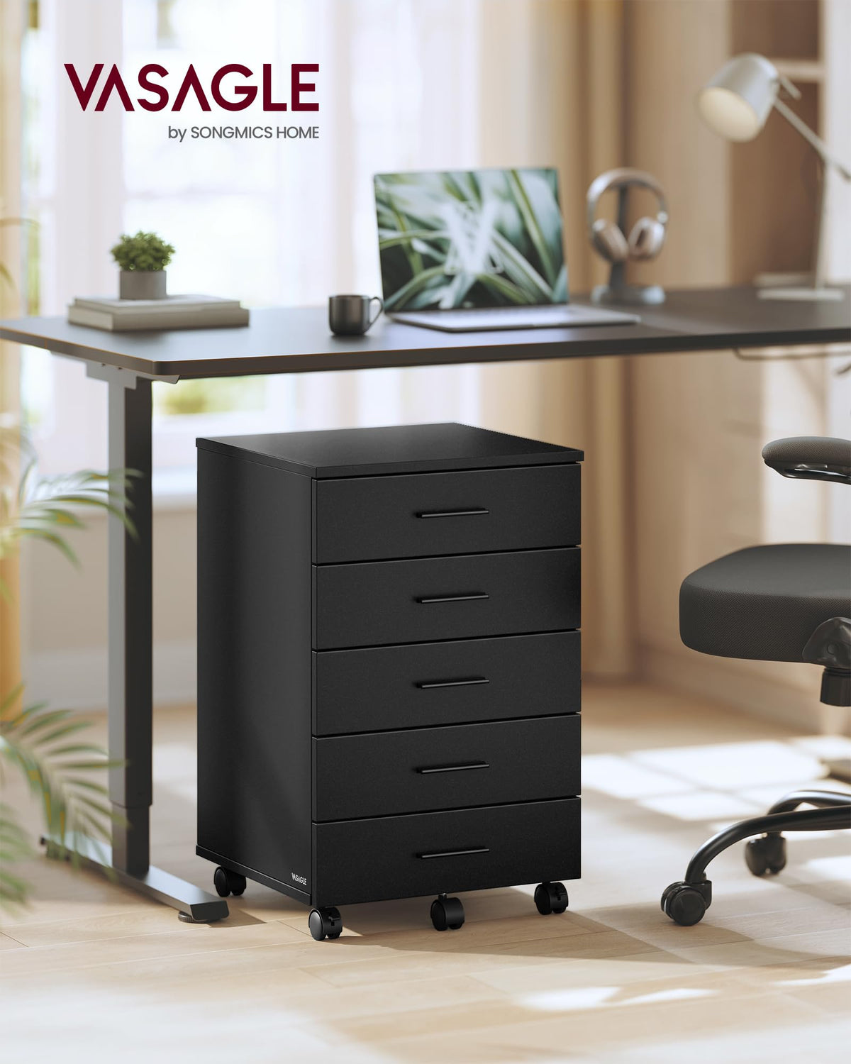 Mobile Pedestal Filing Cabinet with Wheels R622
