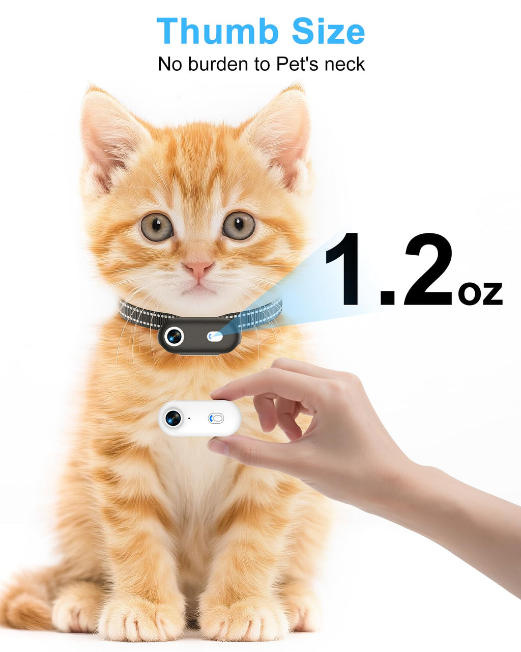 Cat Camera Collar with Phone App P842