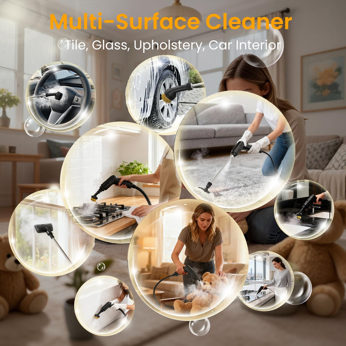 1600ML Handheld Steam Cleaner V39483