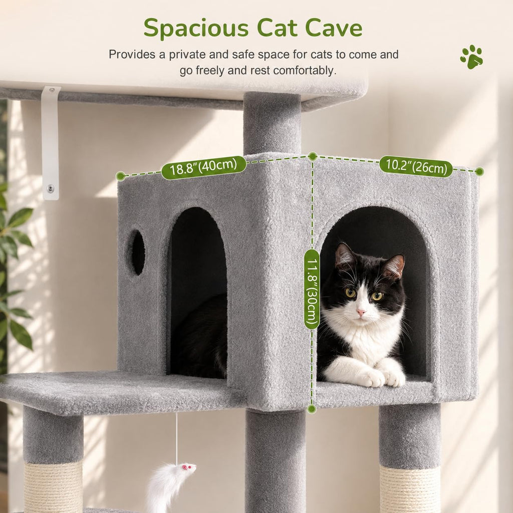 Cat Tree Tower with Scratching Post N46377
