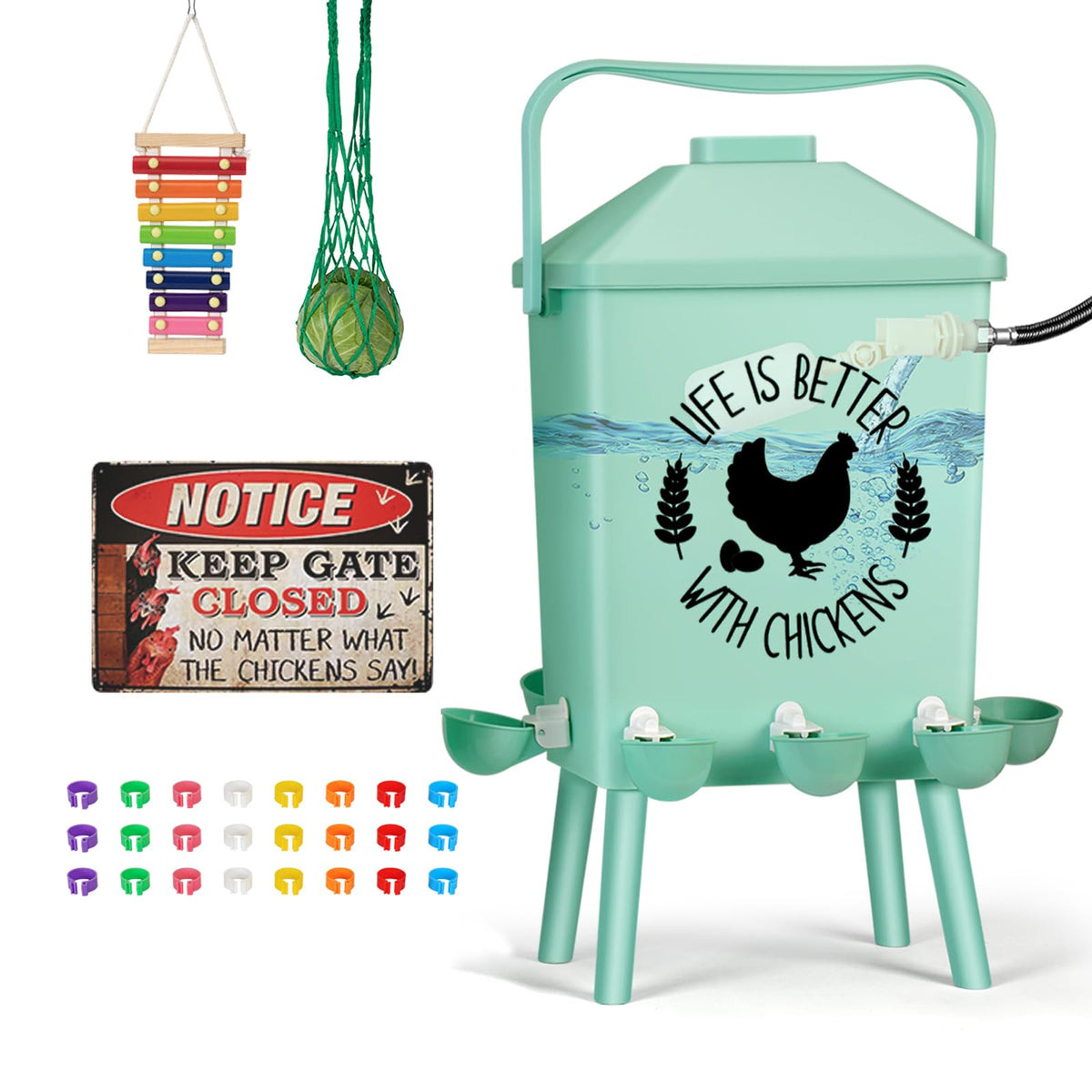 4.2Gal Hanging Chicken Waterer W9009