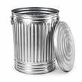 Galvanized Steel Trash Can with Locking Lid K48684