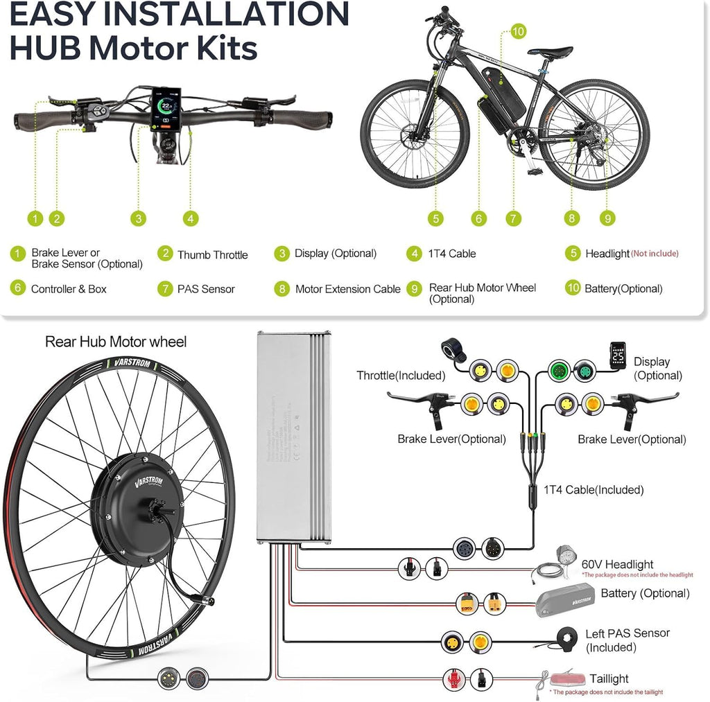 48V 1000W Ebike Conversion Kit F36289