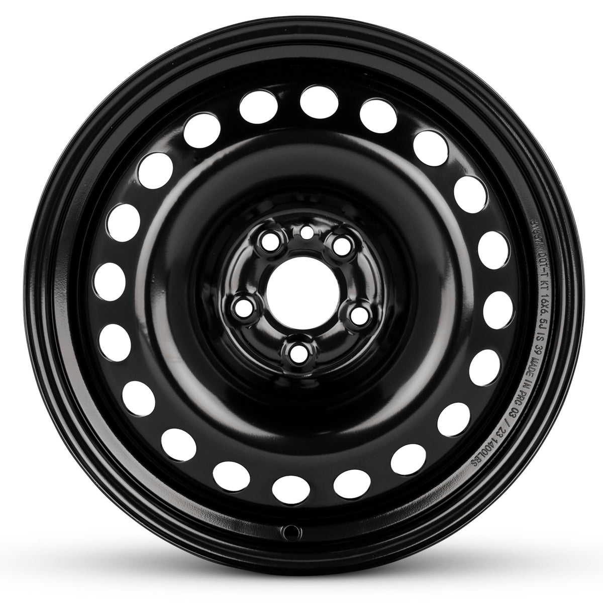 16 Inch Painted Black Car Wheel O86912