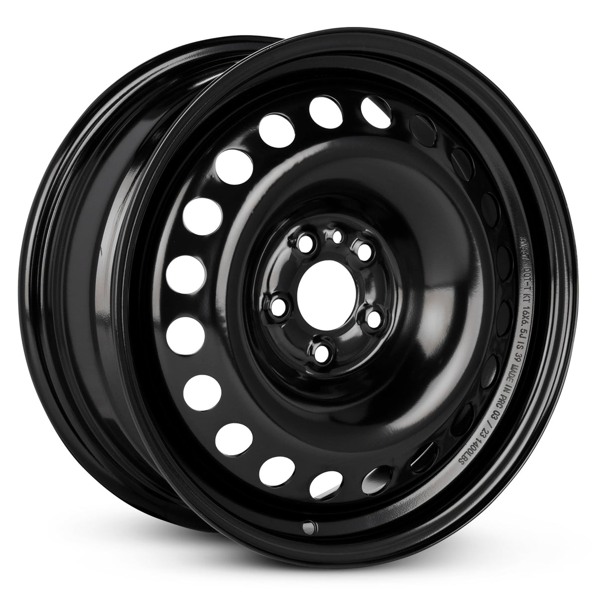 16 Inch Painted Black Car Wheel O86912