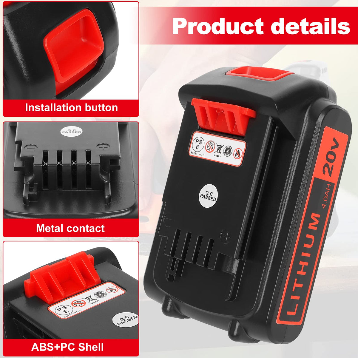 20v 4.0ah Lithium Battery 2 Pack M388822