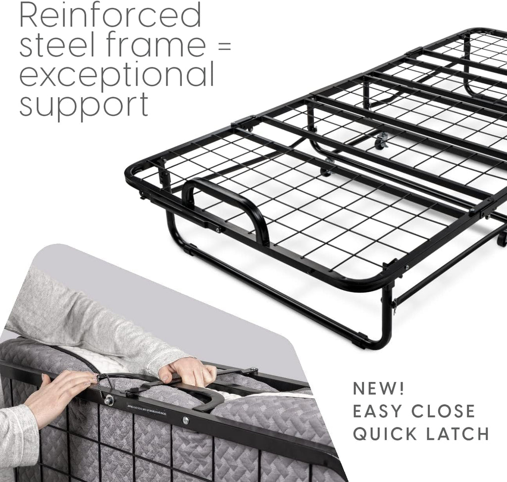 Twin Size Folding Bed with Memory Foam Mattress X913952