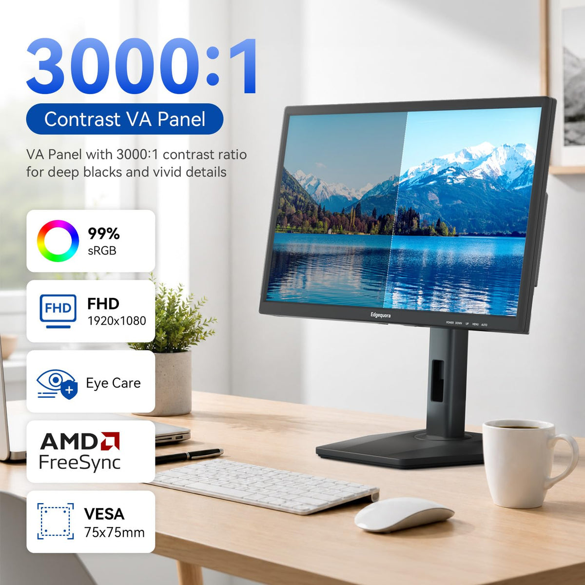 24 Inch USB-C Touchscreen Monitor Adjustable VA M1449