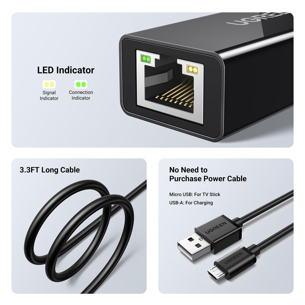 Micro USB to Ethernet Adapter K379