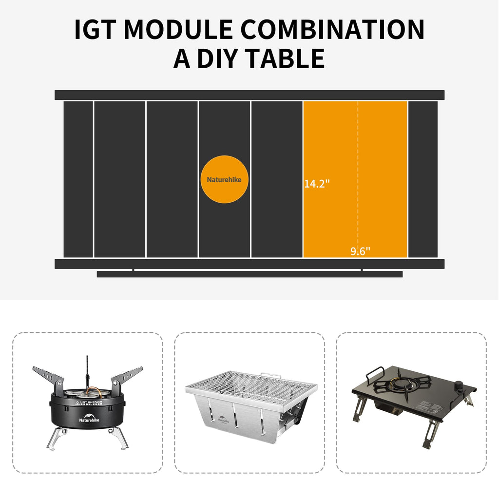 Folding Ultralight Aluminum Camping Table Y44961