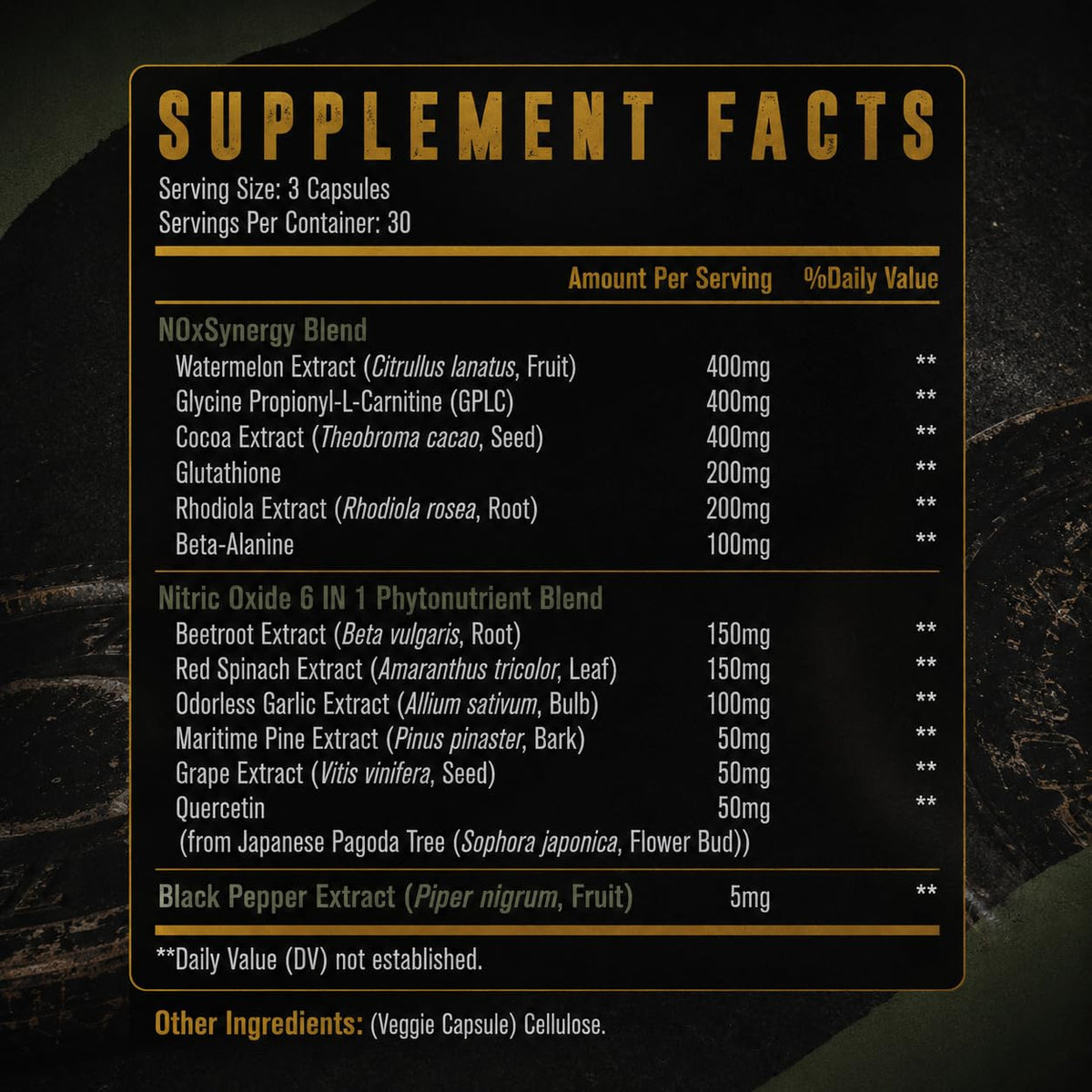 Beet Root Nitric Oxide Supplement 90 Count I606