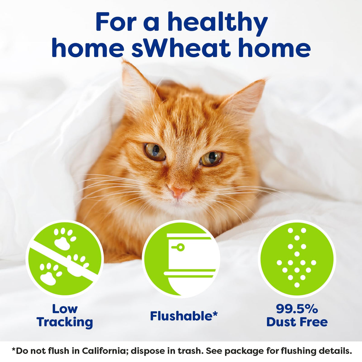Natural Wheat Multi-Cat Litter, 25 Pound Bag J30278