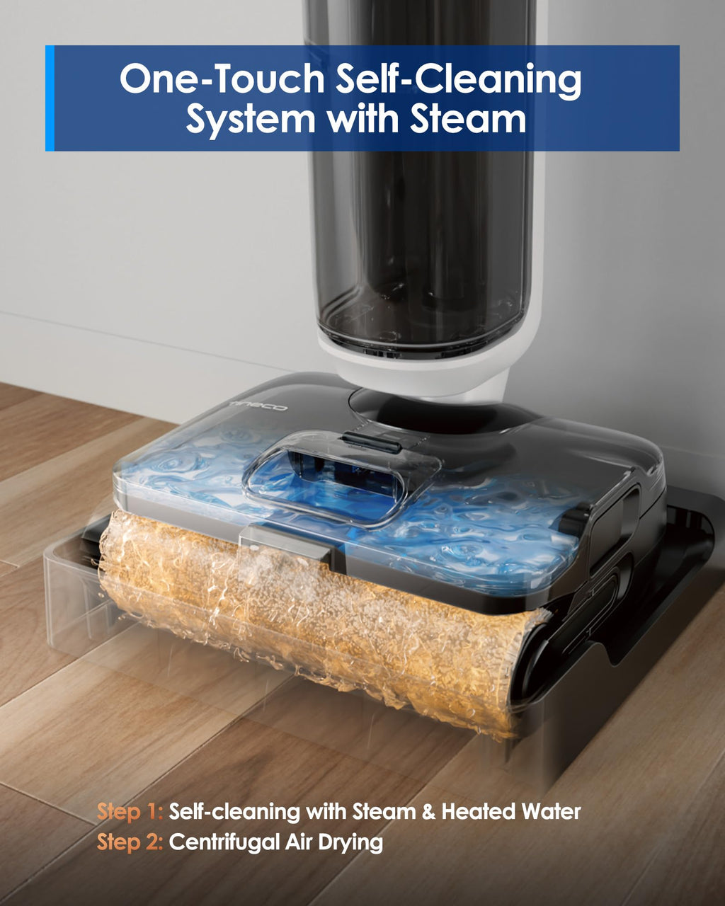 3-in-1 Wet Dry Vacuum Mop with Steam Function K2562